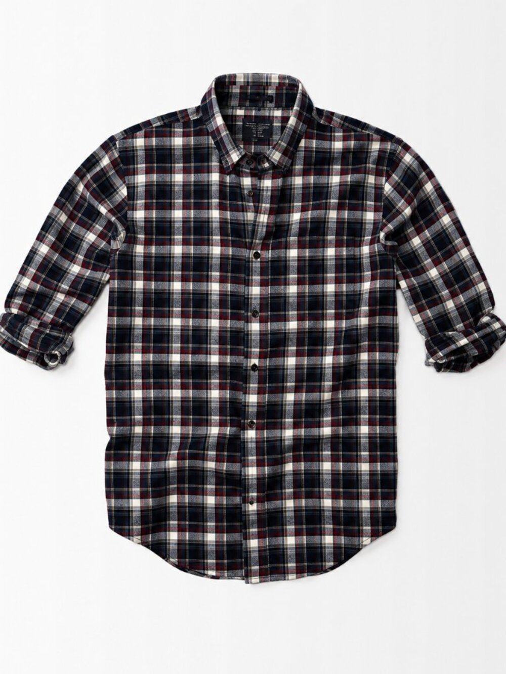 NWT Men's ABERCROMBIE & FITCH  Cotton Twill Shirt Plaid XL